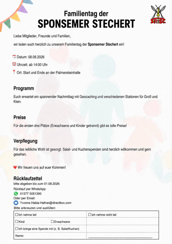 08.08.2026 / 14:00 Uhr / Palmensteinhalle